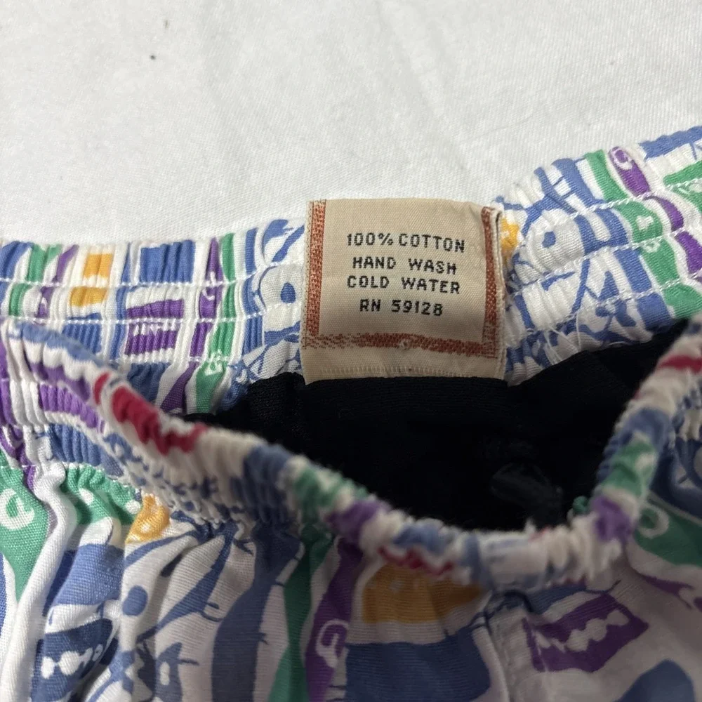 Gazelle New York Men's Print Short Shorts Sz‎ 2 (see measurements) RARE Vintage